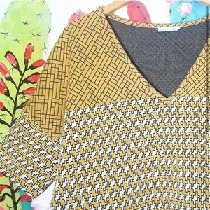 《ZARA》Quilted Geometric Moroccan Shift Dress